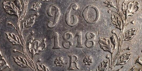 Variante 1818 Galhos Triplos 960 Réis D. João VI