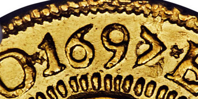 Variante 1697/6 2000 Réis Pedro II de Portugal