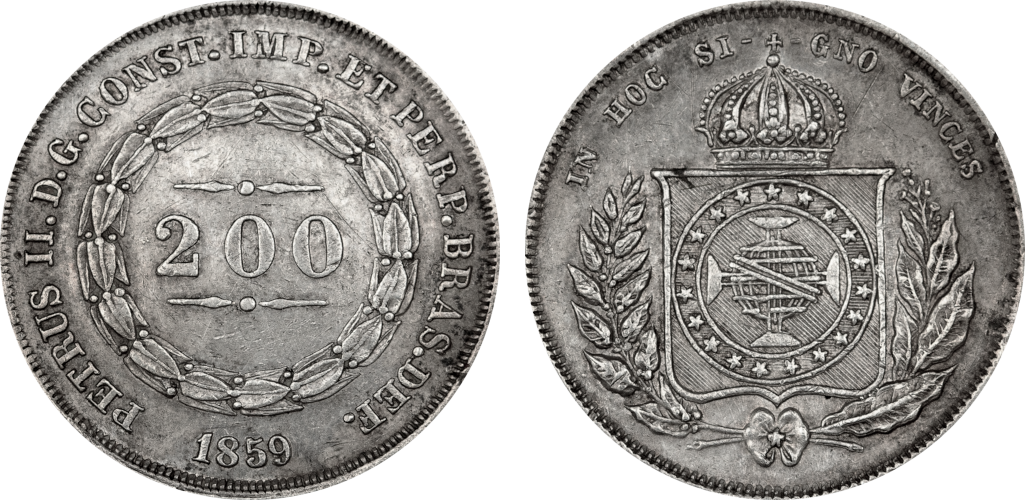 Imagem da data 1859 - Coroa de pérolas.