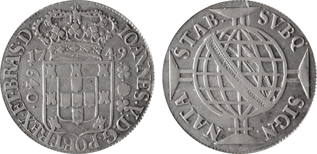 Imagem da data 1749 - Florões extremos de 4 pétalas