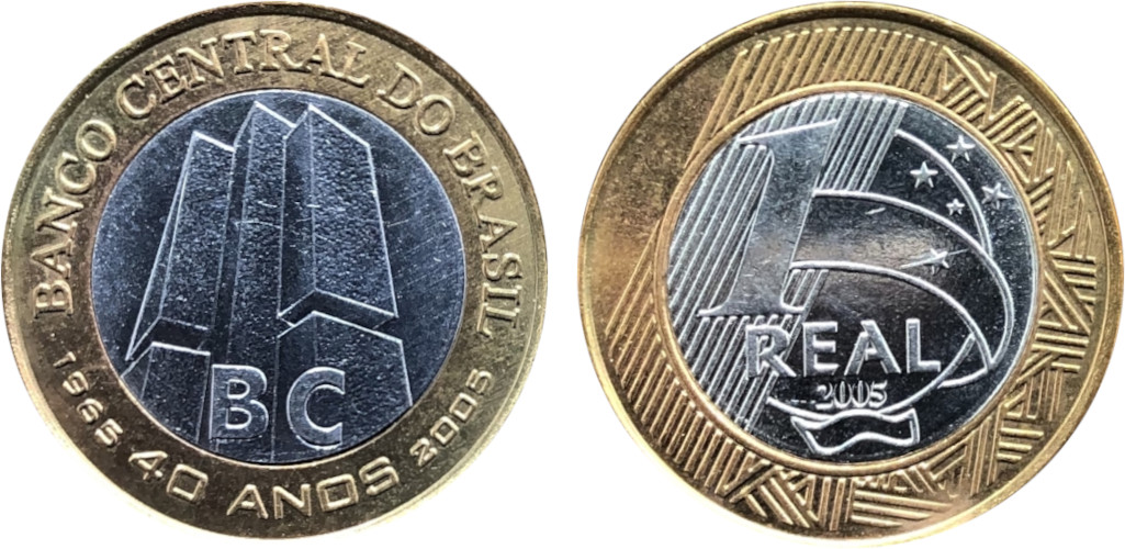 1 Real 40 Anos Banco Central Real  1 Real 40 Anos Banco Central 2005 