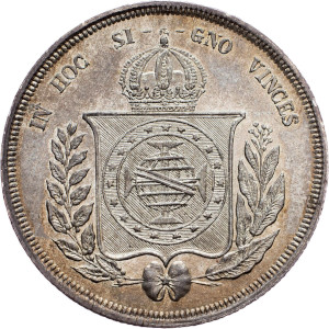 Variante Escudo 2 500 Réis D. Pedro II