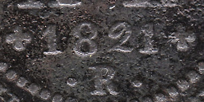 Variante 1821/0 40 Réis D. João VI