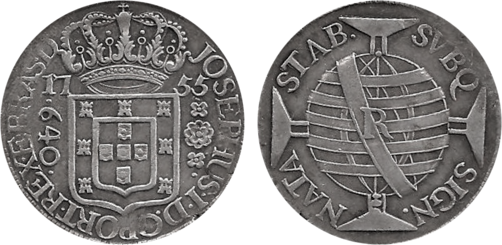 Imagem da data 1755 - Com letra monetária R.