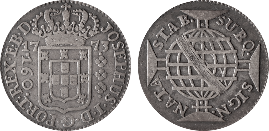 Imagem da data 1773 - JOSEPHUS ... PORT • REX • E • B • D • / SUBQ