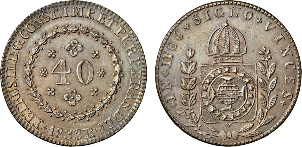 D. Pedro II 40 Réis