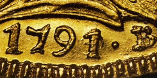 Variante 1791/0 6400 Réis Maria I