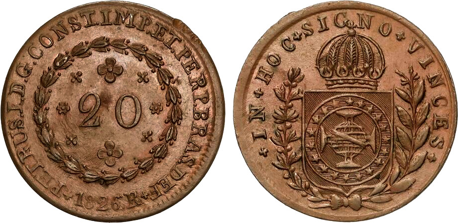 D. Pedro I 20 Réis