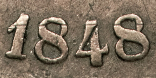 Variante 1848 500 Réis D. Pedro II