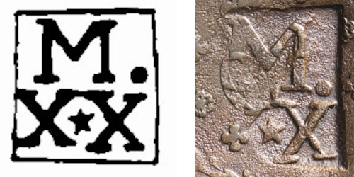 Variante Tipo 8 20 Réis D. Pedro II