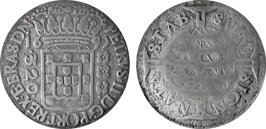 Imagem da data 1697 - Escudo aberto.