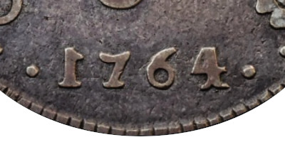 Variante 1764 1 Invertido 600 Réis D. José I