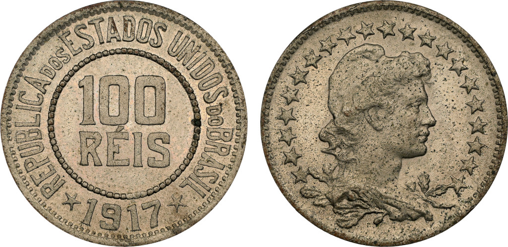 Prova 1917 Prova 100 Réis 