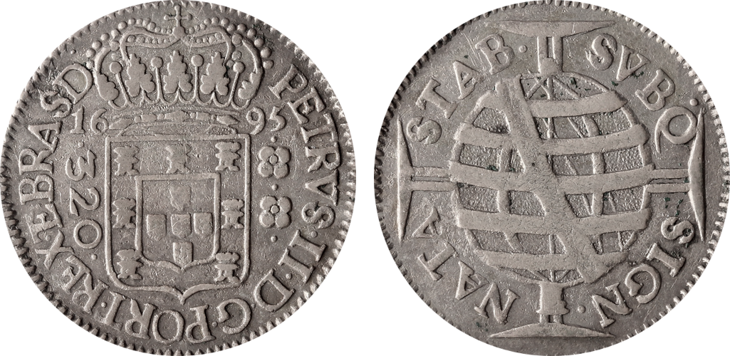 Imagem da data 1695 – D • G • PORT • REX • E • BRAS • D •