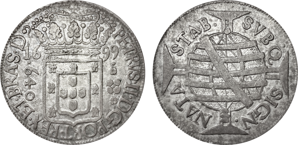 Imagem da data 1699 - BRAS • D • - Florões com ponto apenas em cima.