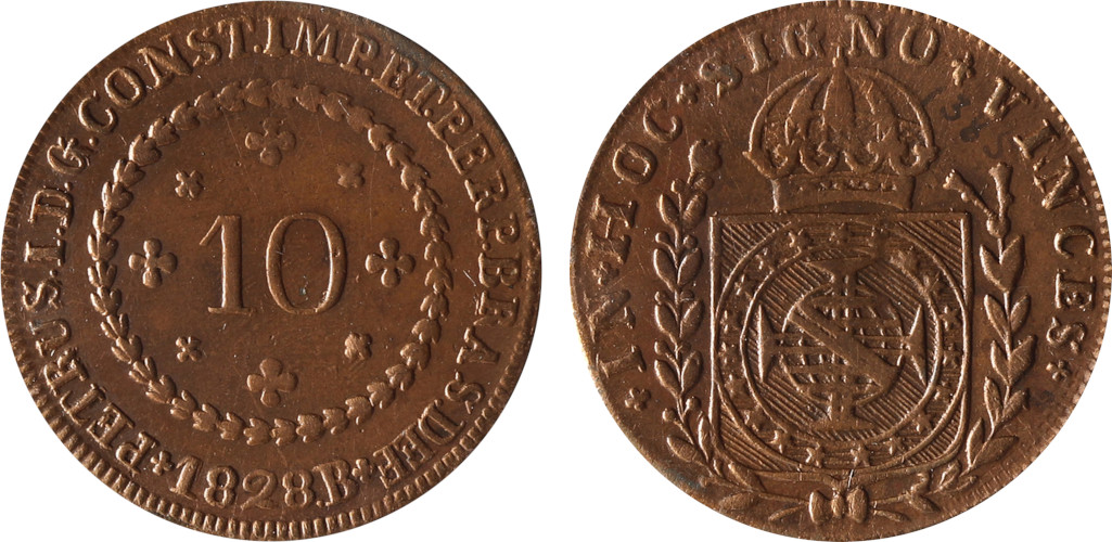 D. Pedro I 10 Réis