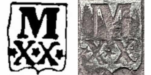 Variante Tipo 9 20 Réis D. Pedro II