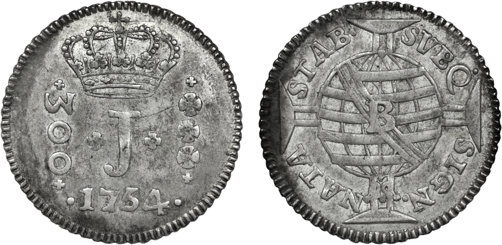 Imagem da data 1754 - Coroa com pedículos.