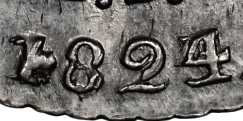 Variante 1824/3 640 Réis D. Pedro I