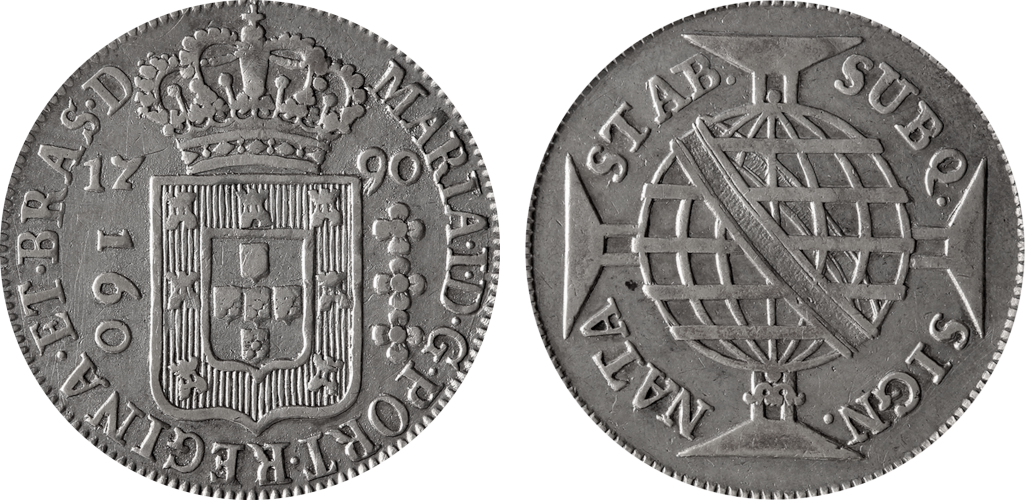 Imagem da data 1790 - Florões com âmago.