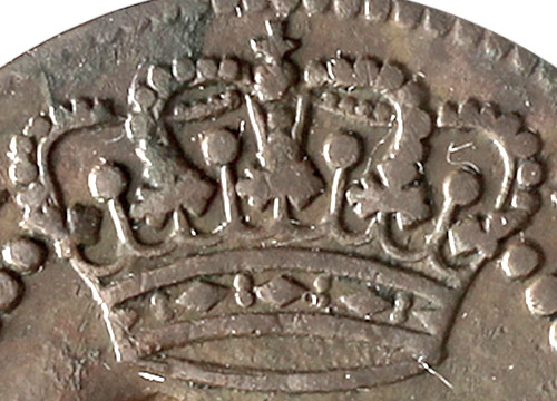 Variante 1791 Coroa Escassa 5 Réis Maria I