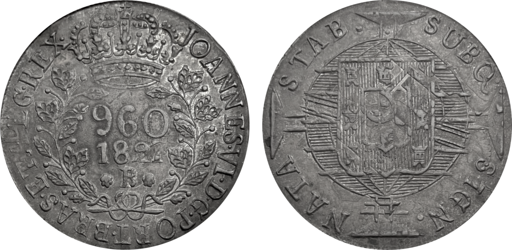 Imagem da data 1821 - Anverso do Rio.