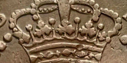 Variante 1782 Coroa Escassa 10 Réis Maria I e Pedro III