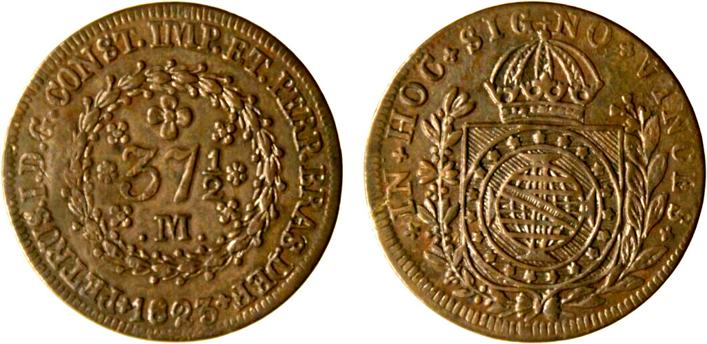 D. Pedro I 37 ½ Réis