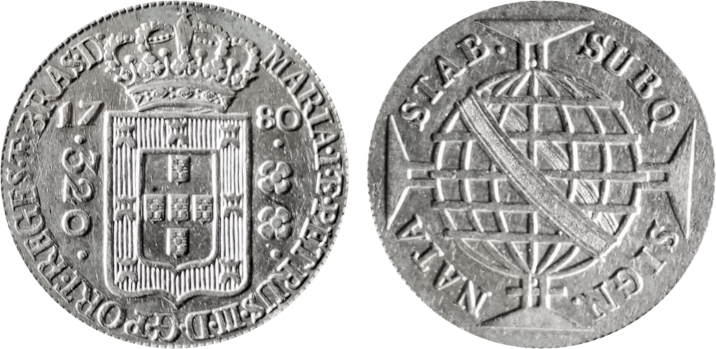 Imagem da data 1780 - Florões oblíquos.