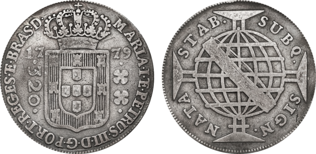 Imagem da data 1779 - Florões oblíquos.