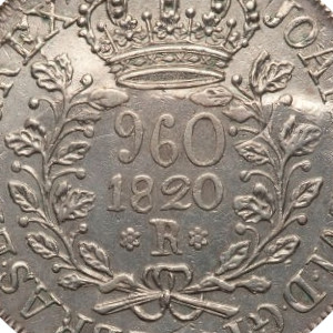 Variante 1820 7 Frutos Galho Direito 960 Réis D. João VI