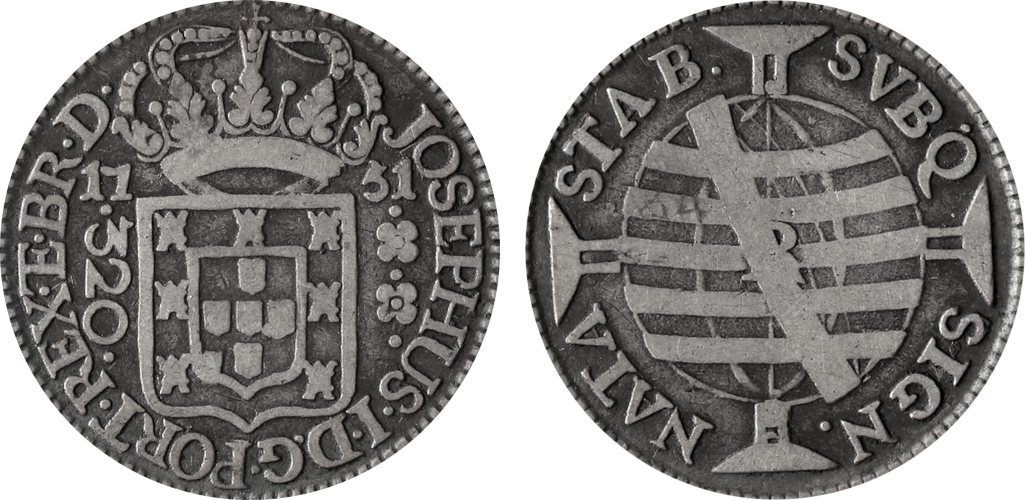 Imagem da data 1751 – PORT • REX • E • BR • D • - Com ponto acima do 320.