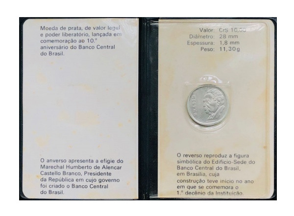 Variante Cartela Original 10 Cruzeiros 